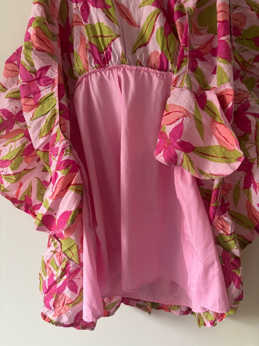 Taylor Pink Graduation Dress Ruffle Sleeve Mini Sun Dress Size XL Women - Picture 5 of 7